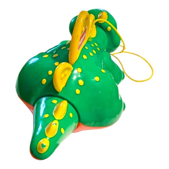 Playskool Prehistoric Pull Along Dinosaur Baby Toy Rattle Vintage 1993 Hasbro - Picture 3 of 7